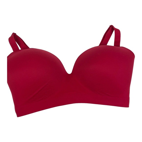 Soma Other - Soma Enbliss Wireless Bra Size 38DD Red Lightly Padded Bra Adjustable Strap
